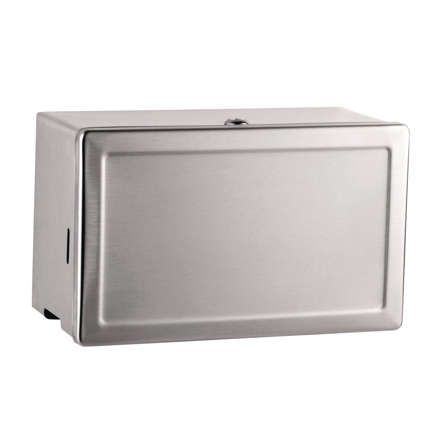 Surface-Mounted Paper Towel Dispenser, 12.13 x 6.13 x 7.25, Satin Finish Stainless Steel