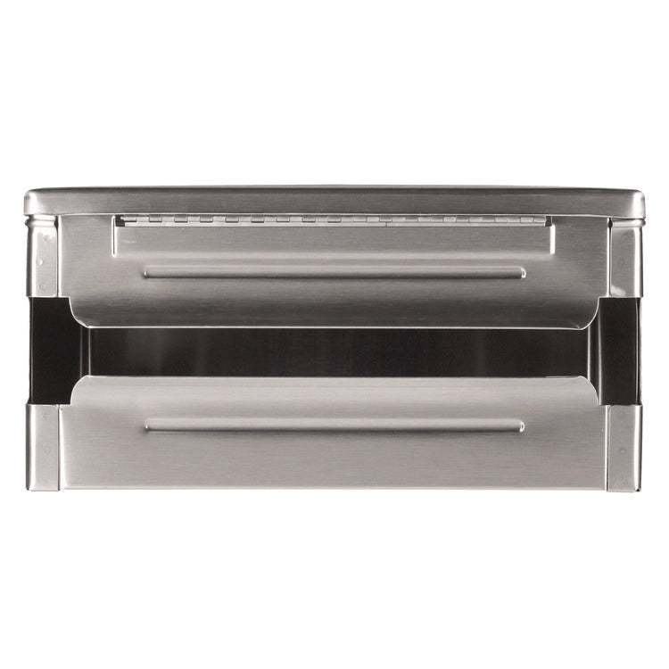 Surface-Mounted Paper Towel Dispenser, 12.13 x 6.13 x 7.25, Satin Finish Stainless Steel