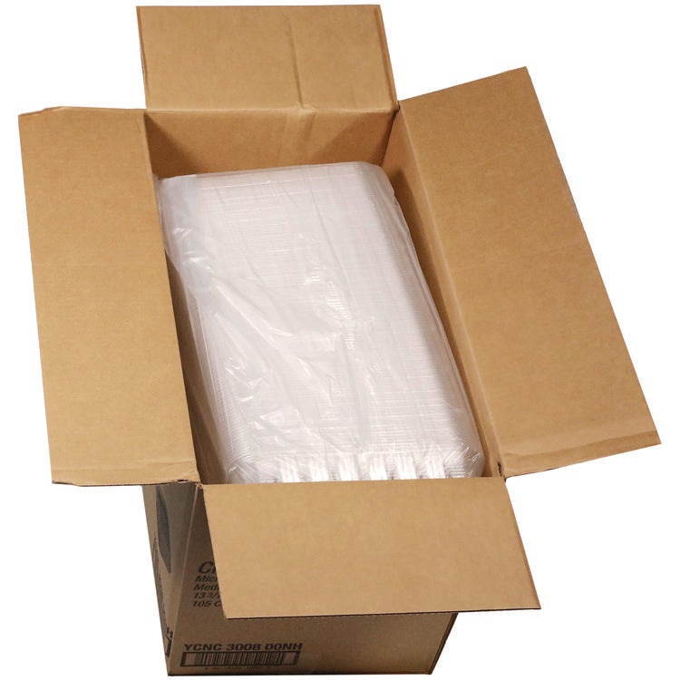 ClearView MealMaster Chicken Barn, 13.3 x 8.4 x 4, Black/Clear, Plastic, 105/Carton