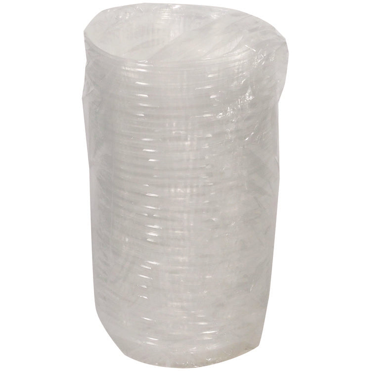 ClearView Dome-Style Lid with Tabs, 8.75" Diameter x 0.8" h, Clear, Plastic, 126/Carton