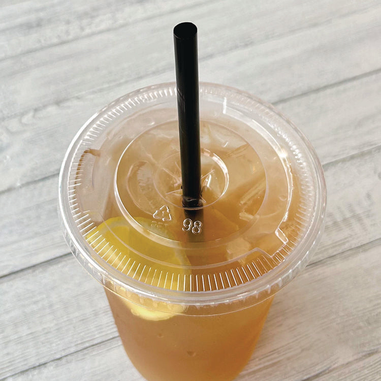 Giant Straws, 7.75", Polypropylene, Black, 1,500/Carton