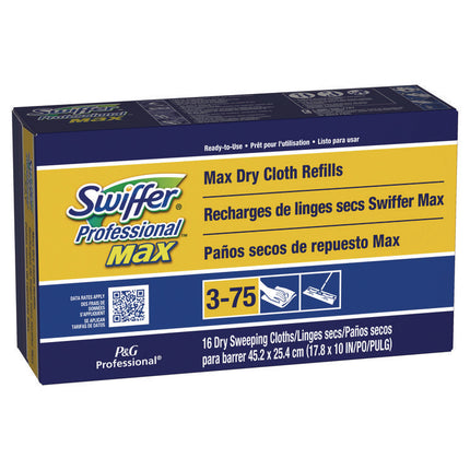Max/XL Dry Refill Cloths, 17.88 x 10, White, 16/Box, 6 Boxes/Carton