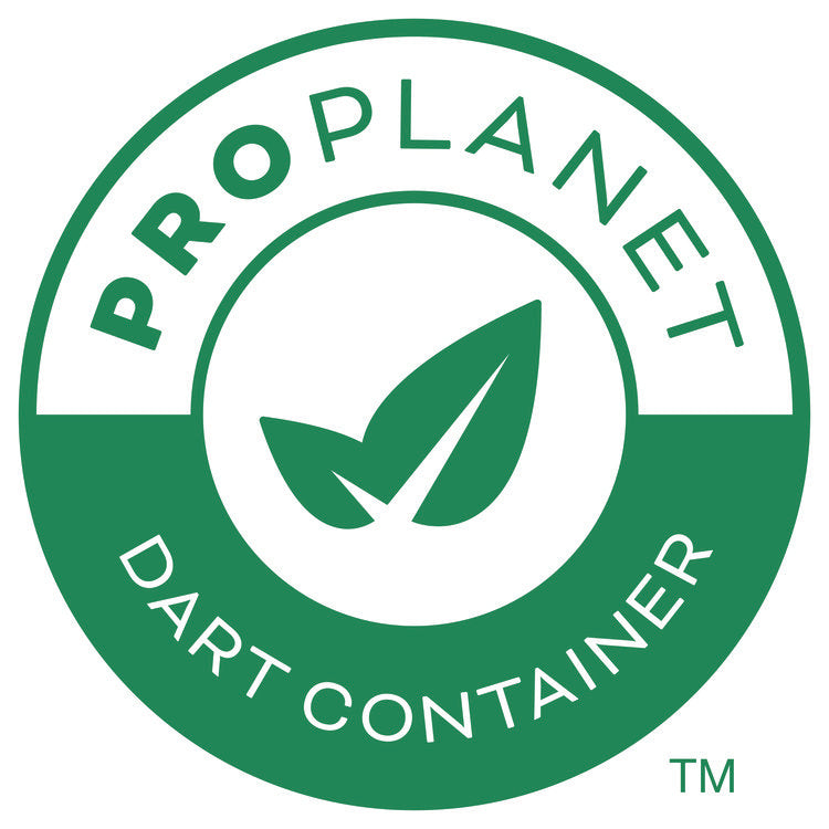 Compostable Paper Dinnerware, ProPlanet Seal, Plate, 9" dia, White, 250/Carton