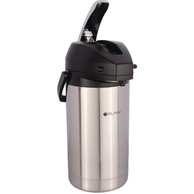 3 Liter Lever Action Airpot, Stainless Steel/black