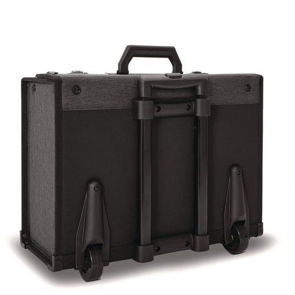 Classic Recycled Rolling Catalog Case, Fits Device Up to 17.3", 9.31 x 9.31 x 16.14, Gray/Black