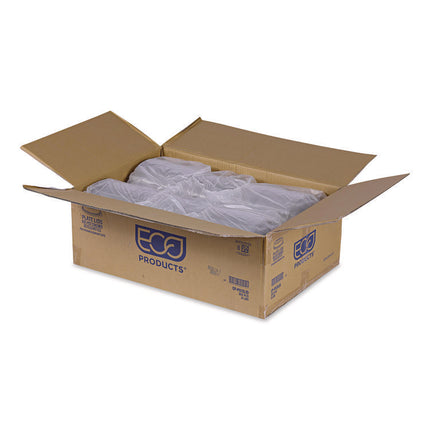 100% Recycled Content Round Plate Lids, Plastic, 9" dia x 1.5" h, Clear, 300/Carton