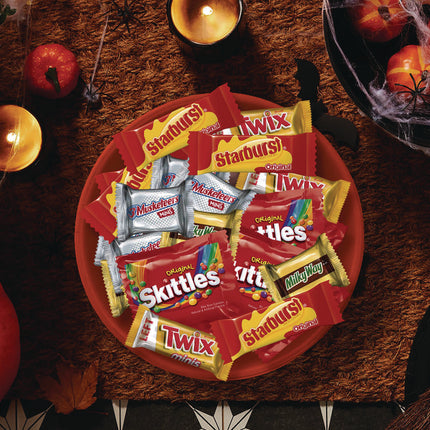 Mixed Chocolate and Sugar Variety, Halloween Bundle, 2 Bags, 215 Pieces
