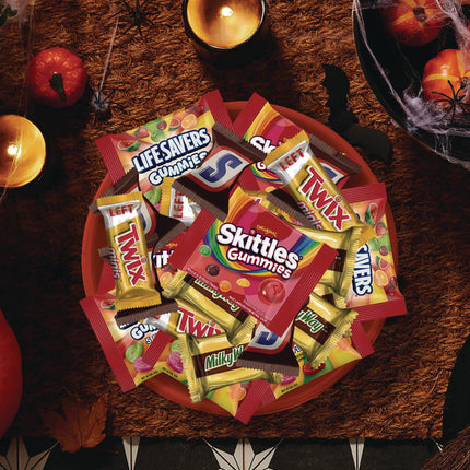 Mixed Chocolate and Gummies Variety, Halloween Bundle, 2 Bags, 155 Pieces