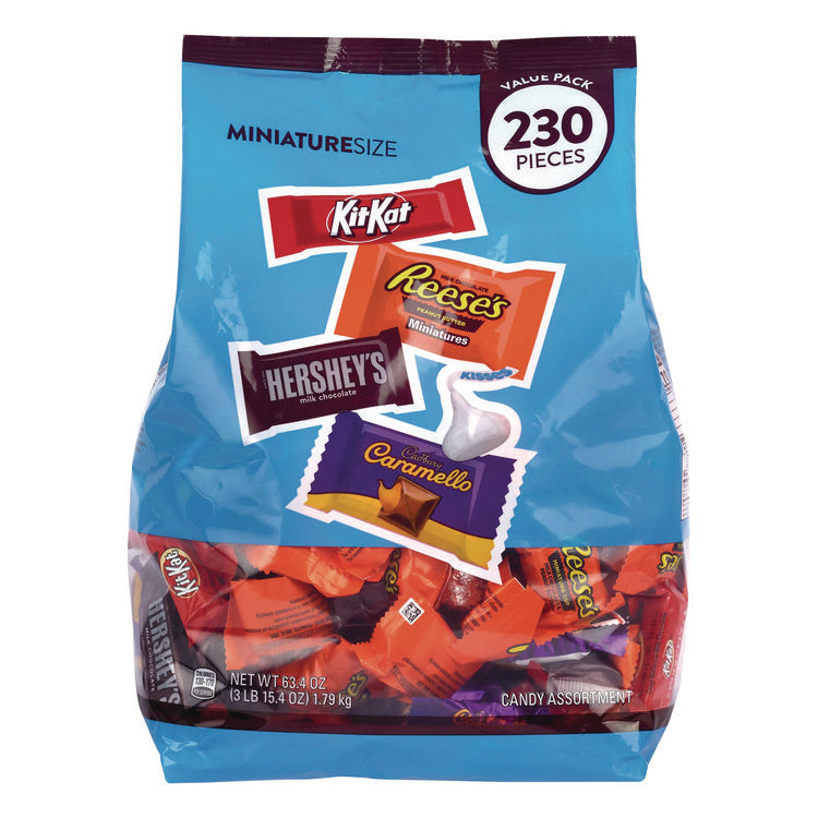 Assorted Minis Value Pack, Assorted Chocolates, 63.4 oz Bag, 230 Pieces