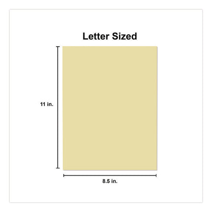 Deluxe Colored Paper, 20 lb Bond Weight, 8.5 x 11, Canary, 500 Sheets/Ream, 10 Reams/Carton