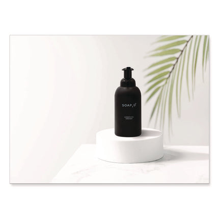 Eco Glass Bottle Soap Dispenser, 350 mL, Black