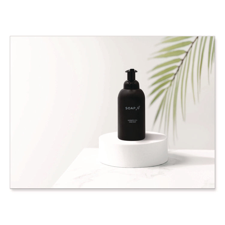Eco Glass Bottle Soap Dispenser, 350 mL, Black