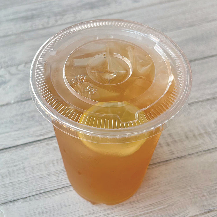 PET Cold Cup Lids, Fits 14 oz to 24 oz Cold Cups, Plastic, Clear, 100/Sleeve, 10 Sleeves/Carton