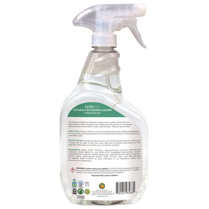 Parsley Plus All-Purpose Kitchen and Bathroom Cleaner, Parsely Scent, 32 oz Spray Bottle, 6/Carton