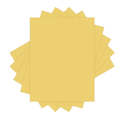 Deluxe Colored Paper, 20 lb Bond Weight, 8.5 x 11, Goldenrod, 500 Sheets/Ream, 10 Reams/Carton