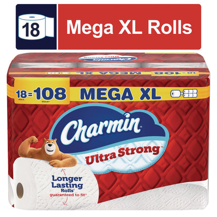 Ultra Strong Bathroom Tissue, Septic Safe, 2-Ply, White, 363 Sheets/Roll, 18 Rolls/Pack