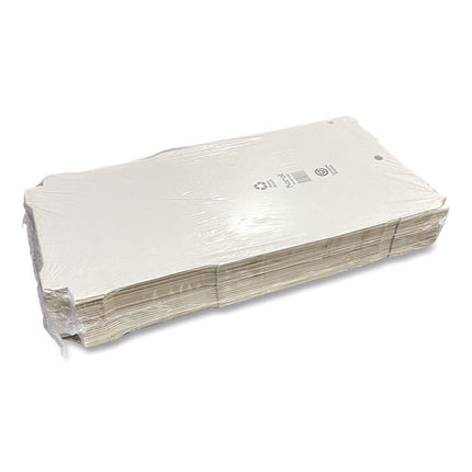 Corrugated Paper Boxes, 16 x 16 x 1.97, White/Brown, 50/Carton