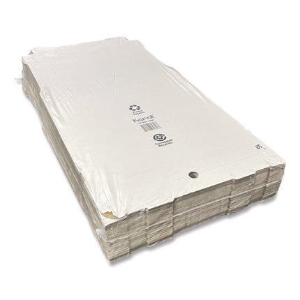 Corrugated Paper Boxes, 16 x 16 x 1.97, White/Brown, 50/Carton