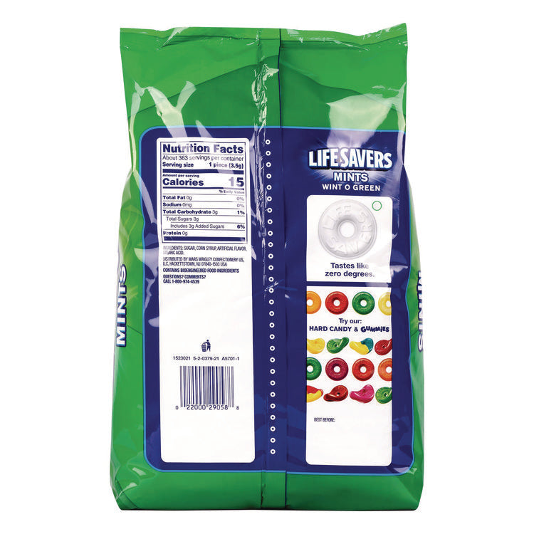 Hard Candy Mints, Party Size, Wint-O-Green, Individually Wrapped, 44.93 oz Bag
