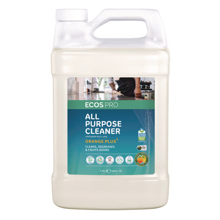 Orange Plus All-Purpose Cleaner and Degreaser, Citrus Scent, 1 gal Bottle, 4/Carton