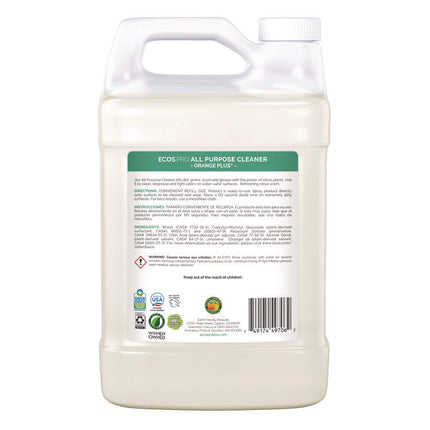 Orange Plus All-Purpose Cleaner and Degreaser, Citrus Scent, 1 gal Bottle, 4/Carton