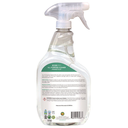 Orange Plus All-Purpose Cleaner and Degreaser, Citrus Scent, 32 oz Spray Bottle, 6/Carton