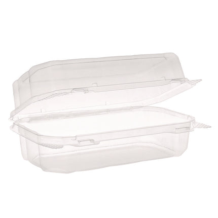 Hoagie Hinged Lid Container, 9 x 5.5 x 3.2, Clear, Plastic, 220/Carton