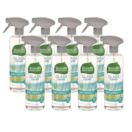 Natural Glass And Surface Cleaner, Sparkling Seaside, 23 Oz Trigger Spray Bottle, 8/carton