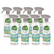 Natural Glass And Surface Cleaner, Sparkling Seaside, 23 Oz Trigger Spray Bottle, 8/carton