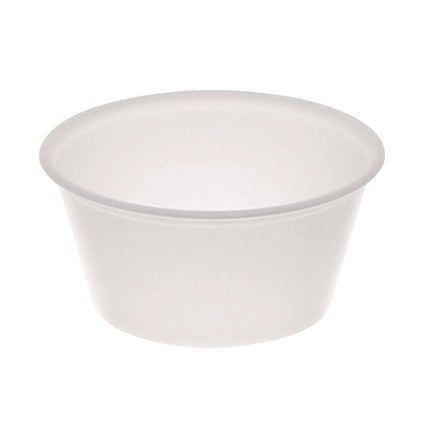 Plastic Portion Cup, 3.25 oz, Translucent, 3,000/Carton