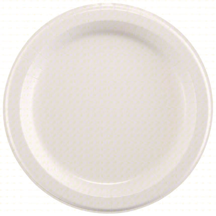 Heavy-Weight Paper Plates, 10" dia, White, 125/Pack, 4 Packs/Carton