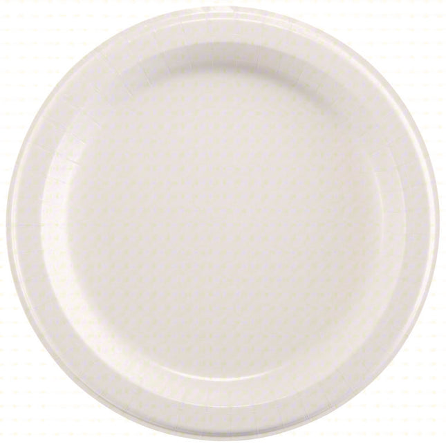 Heavy-Weight Paper Plates, 10" dia, White, 125/Pack, 4 Packs/Carton