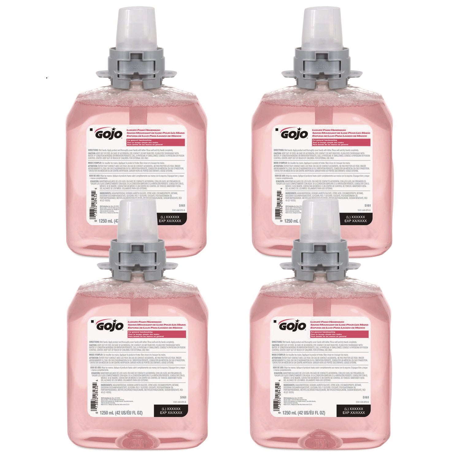 Luxury Foam Handwash Refill, For FMX-12 Dispenser, Refreshing Cranberry Scent, 1,250 mL, 4/Carton