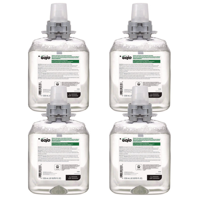 Green Certified Foam Hand Cleaner Refill, Unscented, 1,250 mL, 4/Carton
