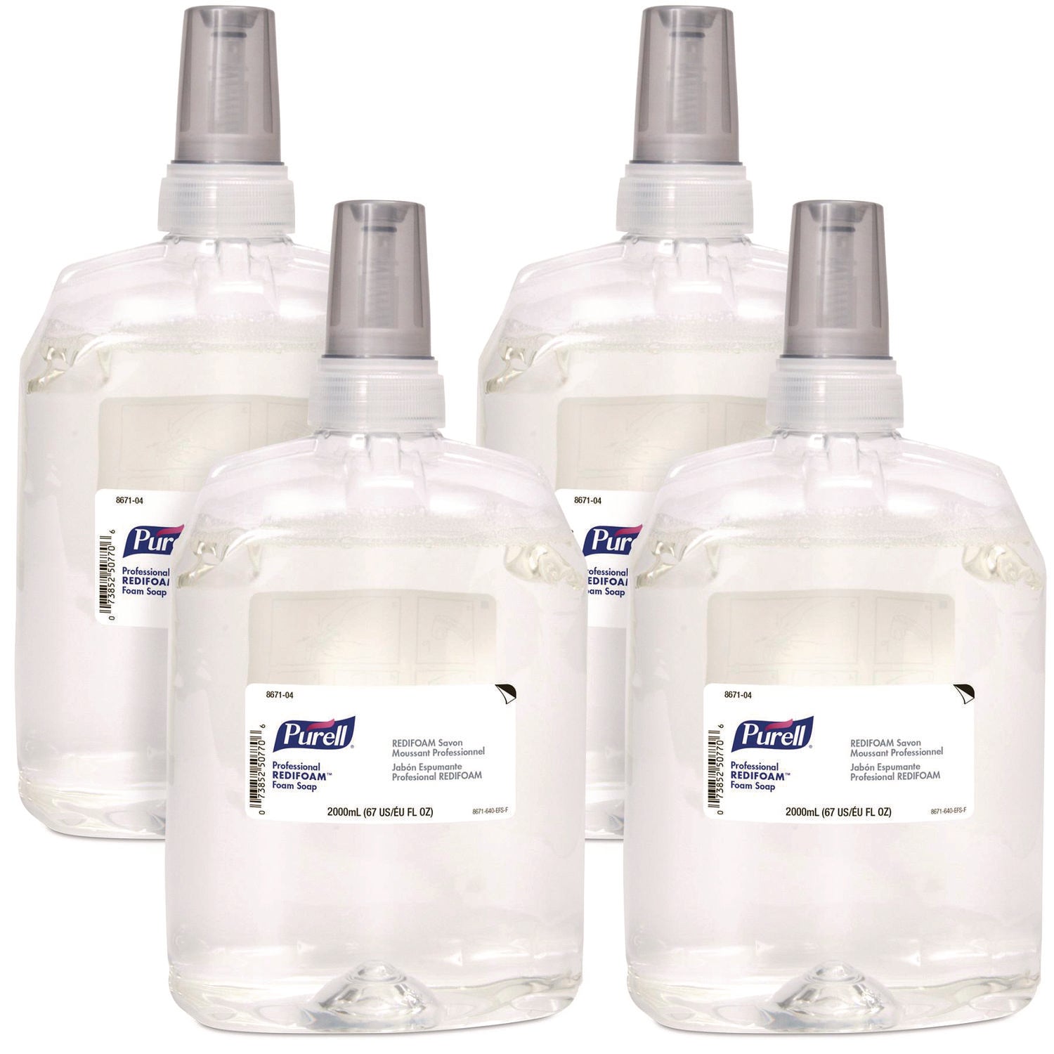 Professional REDIFOAM Foam Soap Refill, Citrus Mint Scent, 2,000 mL, 4/Carton
