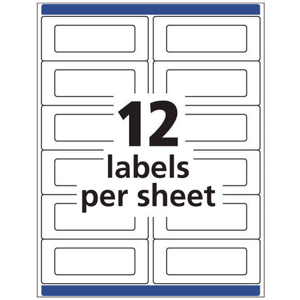Send And Reply Piggyback Labels, Inkjet/laser Printers, 1.63 X 4, White, 12/sheet, 20 Sheets/pack