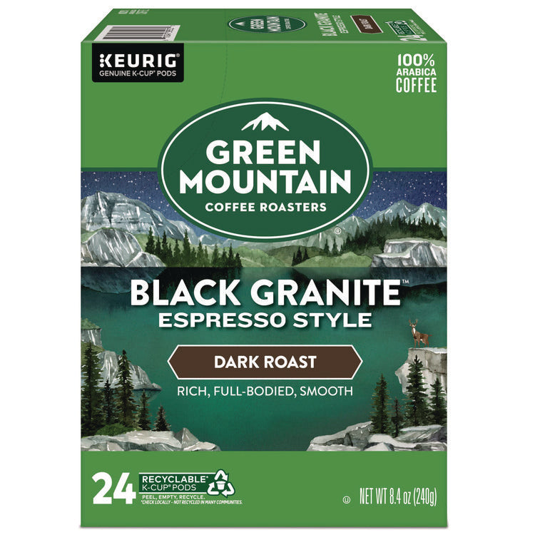 Black Granite Espresso Style K-Cups, 24/Box