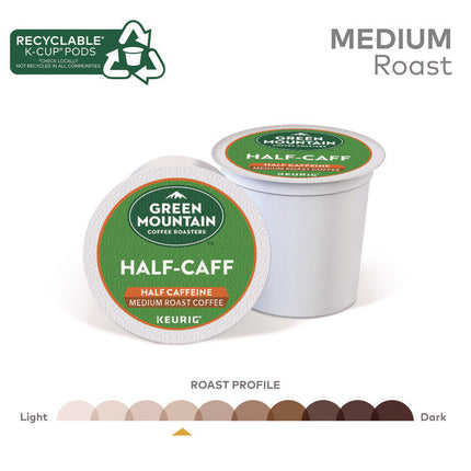 Half-Caff Coffee K-Cups, 96/carton