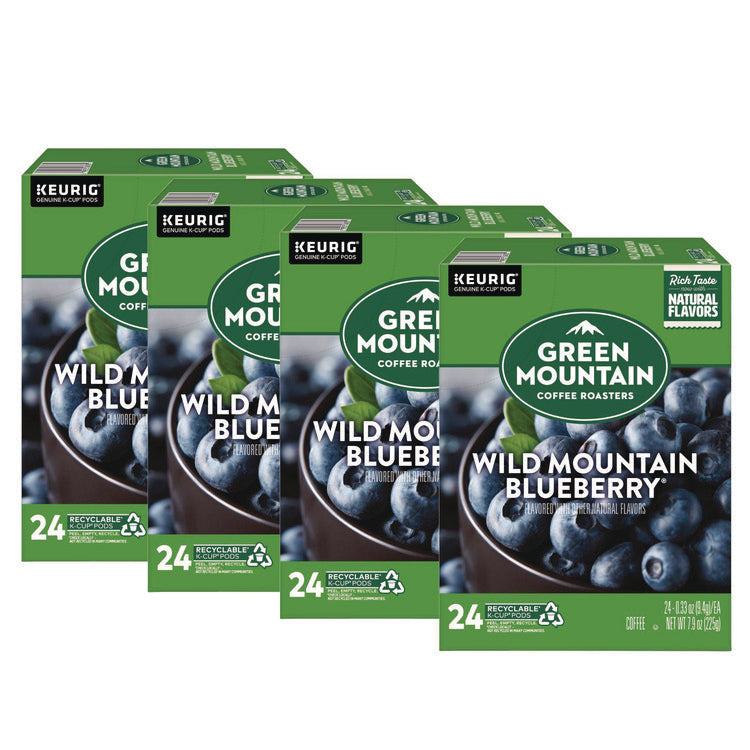 Fair Trade Wild Mountain Blueberry Coffee K-Cups, 96/carton
