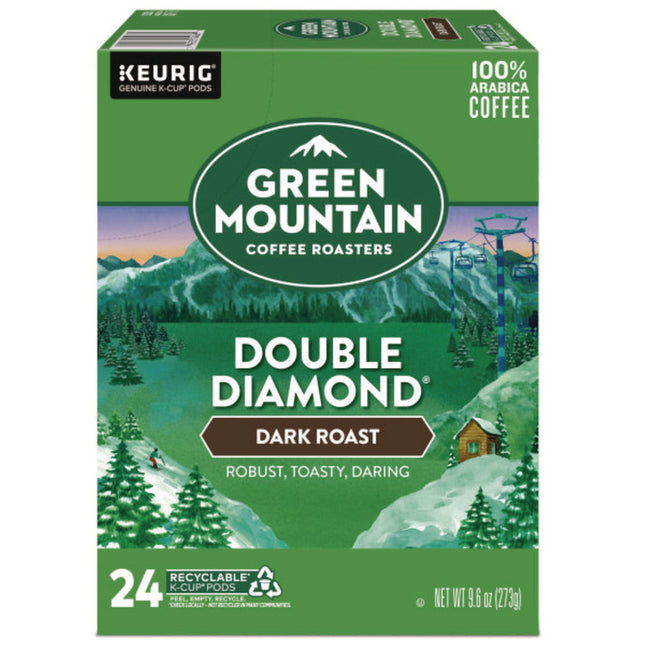 Double Black Diamond Extra Bold Coffee K-Cups, 24/box