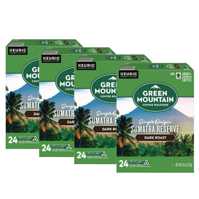 Fair Trade Organic Sumatran Extra Bold Coffee K-Cups, 96/carton