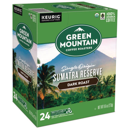 Fair Trade Organic Sumatran Extra Bold Coffee K-Cups, 96/carton