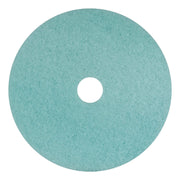Luster Lite Burnishing Pads, 20" Diameter, Sky Blue, 5/Carton