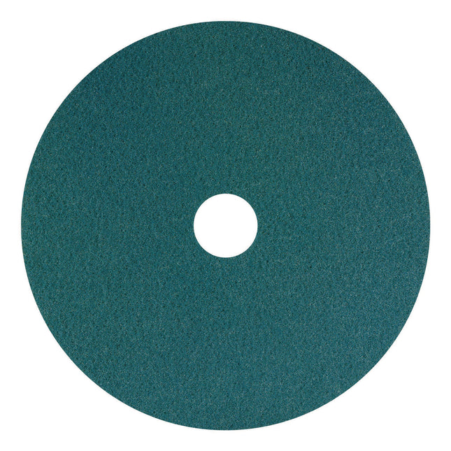 SmartScrub Floor Pad, 13" Diameter, Blue/Yellow, 5/Carton