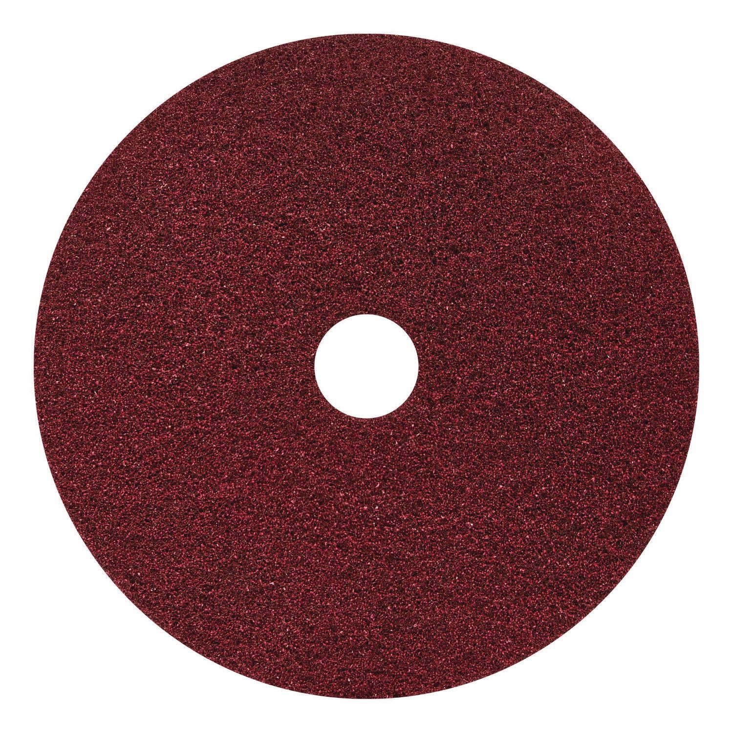 Black Diamond 400 Heavy-Duty Cleaning Pad, 20" Diameter, 400 Grit, Black/Red, 2/Carton