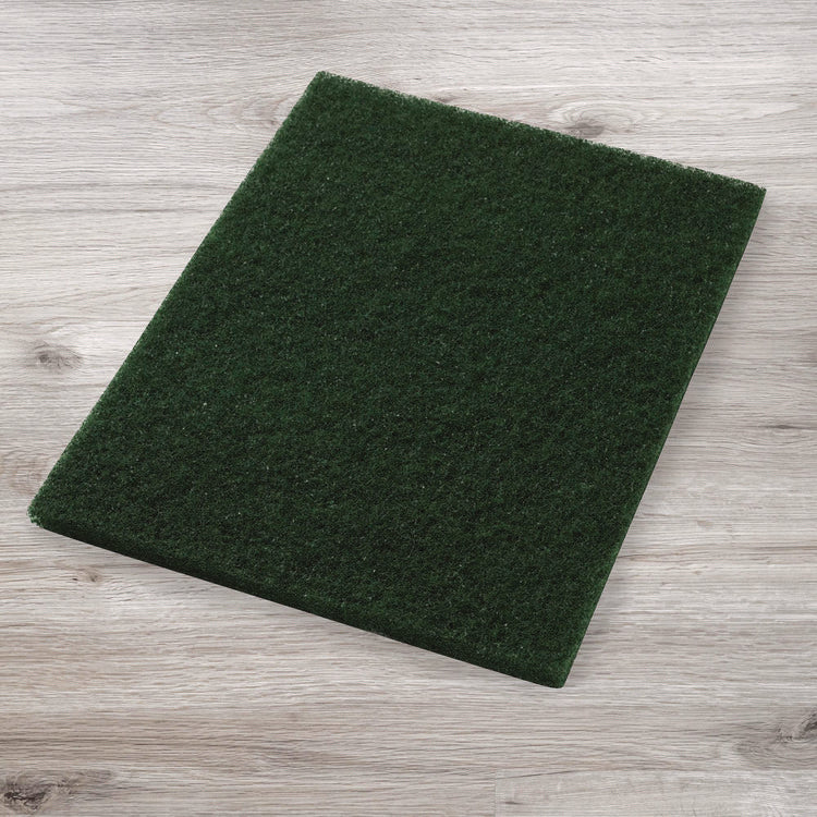 Scrubbing Pads, 14 x 28, Green, 5/Carton