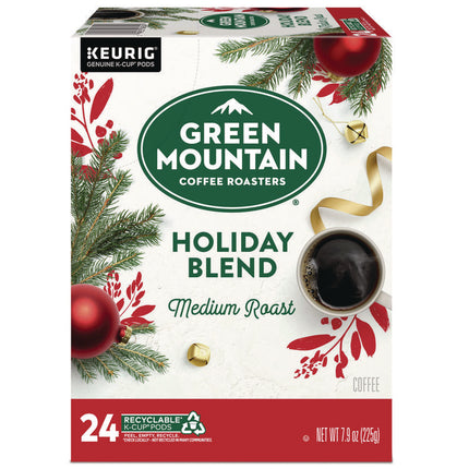 Holiday Blend K-Cups, Medium Roast, 24/box