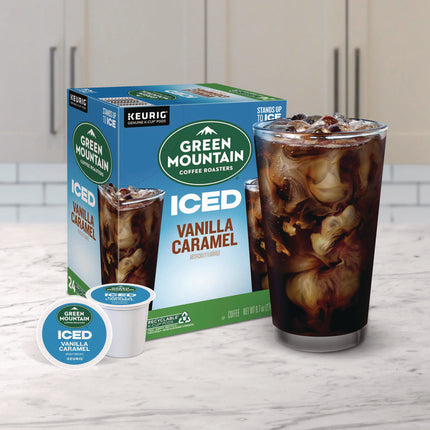 Vanilla Caramel Brew Over Ice Coffee K-Cups, 24/box