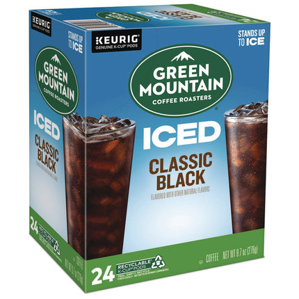 Classic Black Brew Over Ice Coffee K-Cups, 24/box