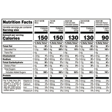 Minis Mix Variety Pack, 62.6 oz Bag
